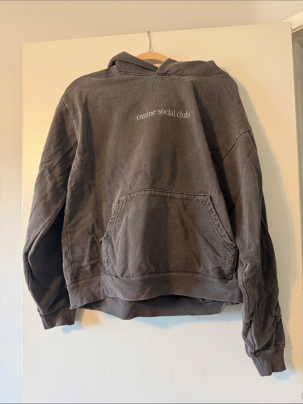 Canine Social Club Crewneck Sweatshirt - Washed Charcoal